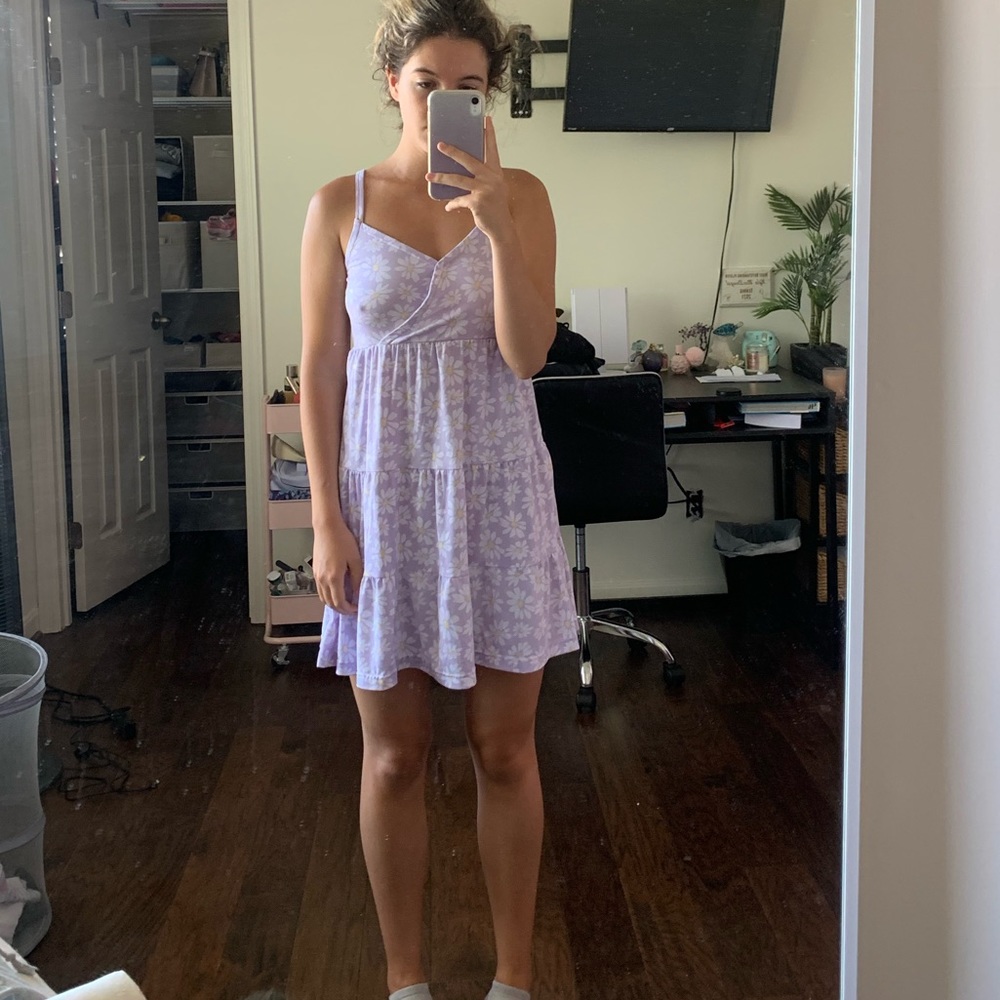 Hollister purple floral sundress